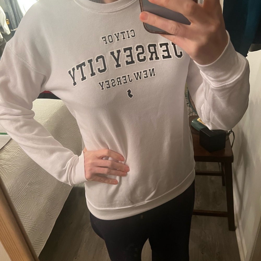 White Jersey City Sweatshirt